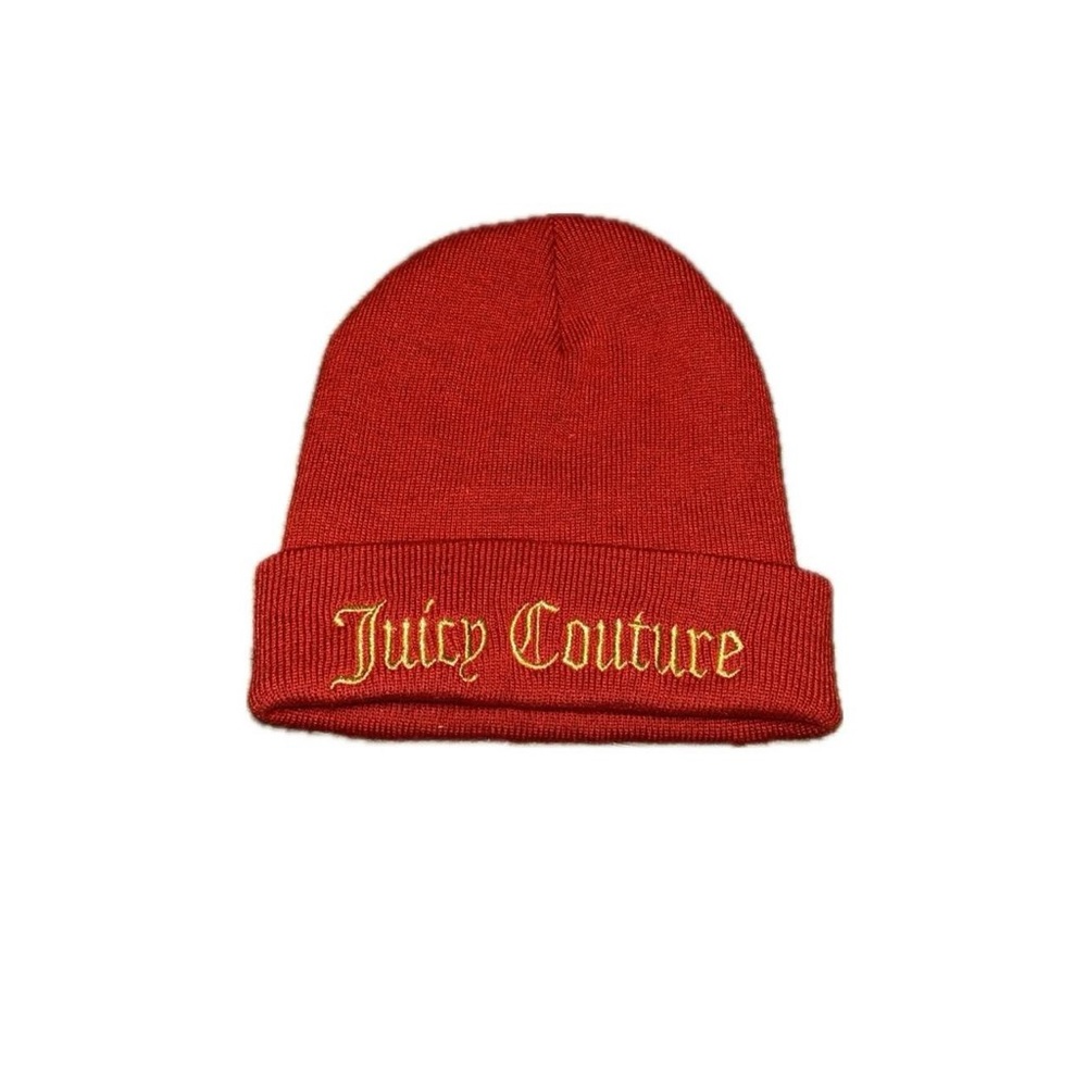 Juicy Couture “Yes Oui Can” Red Beanie Hat